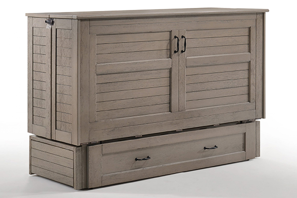 Driftwood Muprhy Bed Cabinet closed