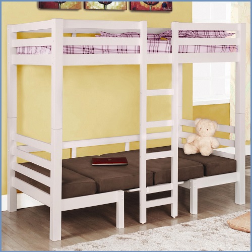 Twin Over Twin Convertible Loft Bed
